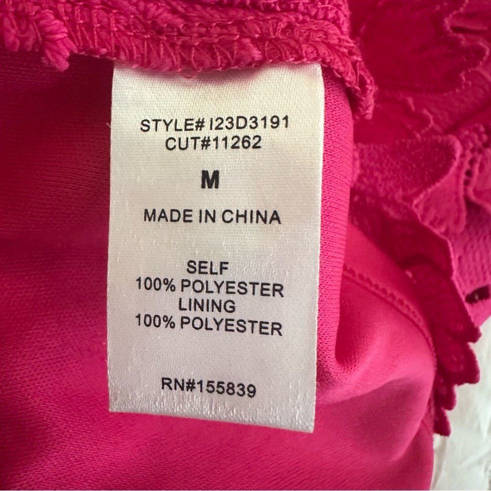 Vici Medium Madelyn Embroidered Floral Strapless Pink Mini Dress - Picture 3 of 6